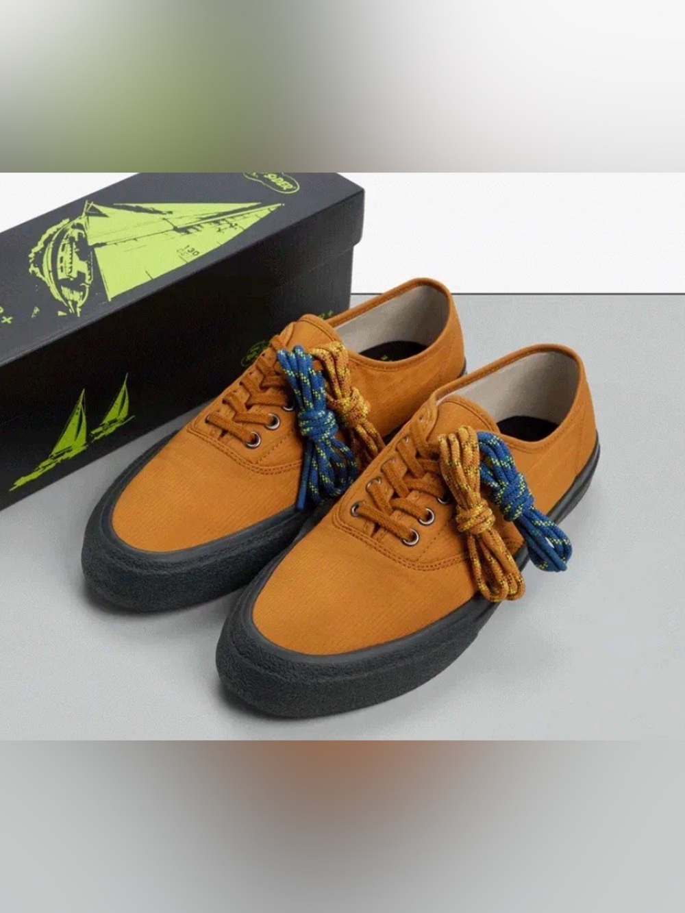 Men’s Sperry CVO Colour Plus Companie Buckthorn Brown Yellow Size 7.5 NWOB $90